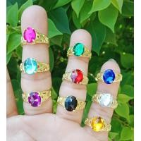 ราคา แหวนทองเหลือง หัวพลอยสี (20810247983)