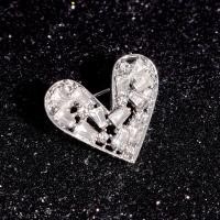 ราคา เข็มกลัดรักพลอยเทียมหรูหรา2ชิ้นเข็มกลัดติดปกเสื้อเข็มกลัดติดสเวตเตอร์เสื้อโค้ทสตรีสำหรับผู้หญิงของขวัญเสื้อผ้า (21315468546)