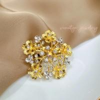 ราคา เข็มกลัด ติดสังวาลย์ เข็มกลัดติดเสื้อ เข็มกลัดชุดไทย สีเงินสีทอง (23069434856)