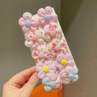 ราคา Childrens flower elastic band set cute flower headband for girls to tie hair without damaging hair accessories high elasticity and good baby headband (22769774708)