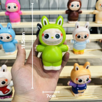 ราคา สกุชชี่ลาบูบู้ สกุชชี่ตัวการ์ตูนหลากหลายแบบ ของเล่นบีบคลายเครียด สกุชชี่ลาบูบู้ชุดแฟนซี Labubu squishy (22124467432)
