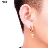 ราคา PDBH Store ต่างหูไม้กางเขนแฟชั่นแบบพังค์ตุ้มหูสแตนเลสเครื่องประดับเจาะร่างกาย1ชิ้น (12375827281)