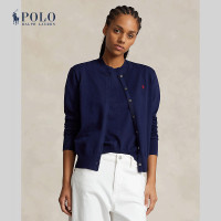 ราคา Polo Ralph Lauren เสื้อคาร์ดิแกนผู้หญิง Cotton Blend Cardigan รุ่น WMPOSWENDW20110 สีฟ้า (21846564179)