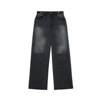ราคา Kloset Design Straight Leg Distressed Jeans RS24 P005 กางเกงยีนส์ขายาว แต่งดีเทลหัวใจตรงเข่า (22640346808)