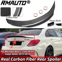 ราคา สำหรับ Mercedes Benz C Class W205 PSM สปอยเลอร์คาร์บอนไฟเบอร์จริงชุดลำตัวด้านหลังปีกสปอยเลอร์ซีดาน2015 2019อุปกรณ์เสริมรถยนต์ (20923549523)