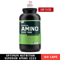 ราคา Optimum Nutrition Superior Amino 2222 Tabs 160 Tablets Comprehensive Amino Acid Support for Muscle Growth and Recovery (22761688856)