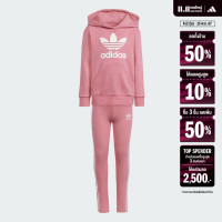 ราคา adidas Lifestyle Adicolor Hoodie Legging Set Women Pink IR6910 (22434617858)