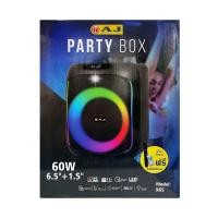 ราคา ลำโพงบลูทูธ AJ รุ่น AJ X65 Party Box 60W เชื่อมต่อเป็นคู่แบบ TWS ได้ แถมไมโครโฟนไร้สาย (21763326226)