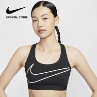 ราคา Nike Womens Swoosh Medium Support Padded Sports Bra Off Noir (22848985976)