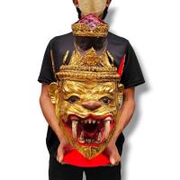 ราคา เศียรปู่เจ้าสมิงพราย ปู่เสือตะวาดไพรี งานเรซิ่นเขียนหน้างดงาม ขนาดสามารถครอบศีรษะได้ พร้อมขาตั้งเศียร (19897282098)