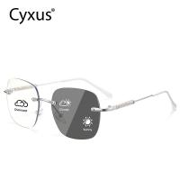 ราคา Cyxus แว่นตาป้องกันแสงสีฟ้า แว่นกันแดดผู้หญิง แว่นตา ผู้ชาย โฟโตโครมิก การป้องกันรังสี UV400 แว่นกันแดด แฟชั่น แว่นตา imless 8220 (22979539598)