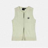 ราคา maison KEEPS Ruka Knitted Tops เสื้อไหมพรม แขนกุด ซิปหน้า ปักโลโก้ (22979160876)