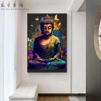 ราคา พระพุทธรูปสีพระพุทธรูปโปสเตอร์บ้านห้องนั่งเล่นวัดพระธรรมกายตกแต่งผนังของขวัญภาพจิตรกรรมฝาผนังพิมพ์ผ้าใบภาพจิตรกรรมฝาผนัง (21481958343)