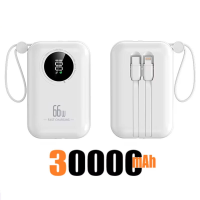 ราคา BLUEM แบตเตอรี่สำรองความจุ 30000 mAh ชาร์จเร็วสูงสุด 66W พร้อมสายชาร์จ ความจุสูง เหมาะสำหรับ Xiaomi Sannsung Phone (22958747438)