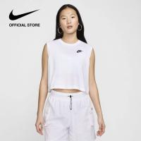 ราคา Nike Womens Sleeveless Cropped Tee White (22848980648)
