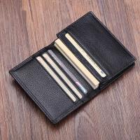 ราคา MUNUKI Luxury Fashion Genuine Leather Card Wallets men Credit Card Holders women Card Case Bifold ID Holder Handmade male organizer Business Card Holder Case Black MC905 (12400994167)