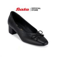 ราคา Bata บาจา รองเท้าส้นสูงแบบสวม เสริมส้นสูง 1 นิ้ว สำหรับผู้หญิง สีดำ 6316108 สีเบจ 6318108 (22983260115)