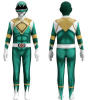 ราคา Kids Adult Power Rangers Costume Cosplay Jumpsuit Superhero Cosplay (21818396986)