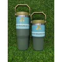 ราคา H2 แก้วมีหูหิ้ว หูจับ แก้วเก็บอุณหภูมิ แก้วสแตนเลส 304 ใหม่ พร้อมส่งจาก กทม (19513158658)