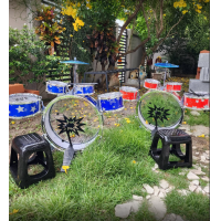 ราคา กลองของเล่น กลองชุดเด็ก ชุดกลองของเล่นเด็ก ของเล่นเครื่องดนตรี ชุดกลองใหญ่สำหรับเด็ก อุปกรณ์6ชิ้น พร้อมส่ง (20457613748)