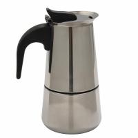 ราคา PTJF Moka Coffee Pot Espresso Latte Percolator Stove Coffee Maker Espresso Pot Italian Coffee Machine 100Ml Stainless Steel (22561679619)