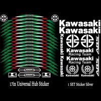 ราคา สติกเกอร์ชุดสะท้อนแสงของ Kawasaki สติกเกอร์ติดโลโก้โลหะติดรถจักรยานยนต์ลายหูข้าวสาลีสำหรับ Fury125 Barako175 HD3 H2R นินจา ZX130 W175 Aura AR80 Z400 Wind125บังแดดแบบโค้ง (20411482042)