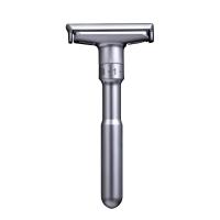 ราคา Adjustable Safety Razor Mens Folding Shaving Double Edge Classic Safety Titanium Coated Blades Shaver Razor Blade (23093997411)