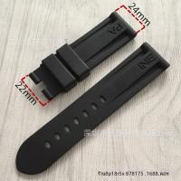 ราคา Substitute Panerai สายนาฬิกาเดิม Pam00359 441 312 438 สายนาฬิกาหัวเข็มขัดผีเสื้อสายยาง 24 (22604143366)