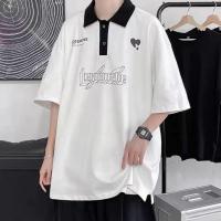 ราคา พร้อมส่ง เสื้อยืดโปโล Polo คอปก ทรงหลวม ผู้ชาย ใส่สบาย (22882585041)