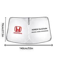 ราคา ม่านบังแดดรถยนต์กระจกหน้ารถยนต์เหมาะสำหรับ Honda Accord Civic City Flow Urban Jazz CRV BRV HRV อุปกรณ์เสริมม่านบังแดดรถยนต์ฉนวนกันความร้อน (22074270919)