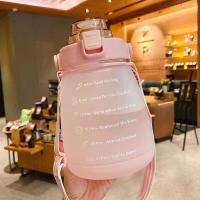 ราคา ขวดน้ํา 2 ลิตร พร้อมหลอดดูด ขวดน้ำขนาดใหญ่ 2ลิตร พร้อมหลอด มีมาตรบอกระดับน้ำ สไตล์สปอร์ต กระบอกน้ำดื่ม แบบพกพา 2L กระติกน้ำ (11144363641)