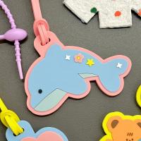 ราคา มีลายใหม่ PVC Bag tag ป้ายห้อยกระเป๋า กระเป๋าเดินทาง มีหลายลาย ไดโน เท๊ดดี้ มอลทีส โลมา ดอกไม้ เชอรี่ Stickwithme4ev (22982744298)