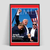 ราคา Time Magazine Cover Donald Trump Assault Photo Poster Print Home Decor Painting On Canvas Posters For Wall Decororation Art Home (22478798644)