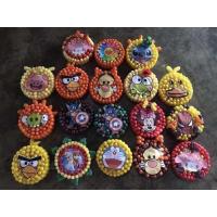 ราคา พร้อมส่ง กระทงอาหารปลา หน้ารูปการ์ตูนฐาน 7นิ้ว คละสี 10 อัน 180 บาท (22950979561)