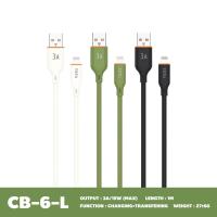 ราคา TOTU CB 6 CC CB 6 L CB 6 PD CB 6 T สายชาร์จเร็ว SILICONE DATA CABLE ความยาว 1 เมตร รับประกัน 1 ปี (22779242609)