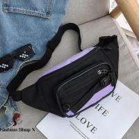 ราคา Fashion Shop X ผ้าใบเอวกระเป๋าผู้หญิงสีตีซิปF Annyแพ็คถนนเข็มขัดหน้าอกกระเป๋าF 201 (22528451204)