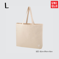 ราคา UNIQLO ยูนิโคล่ กระเป๋าผ้ายูนิโคล่ ถุงผ้ามินิมอล จุของได้เยอะ สายกระเป๋าแข็งแรง พร้อมส่ง (18154696328)