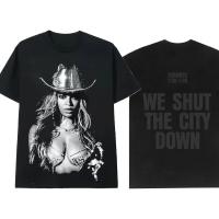 ราคา Beyonce 2023 Renaissance World Tour อุปกรณ์ต่อพ่วงเสื้อยืดแขนสั้นผู้ชายเสื้อผู้หญิงกราฟิกขนาดใหญ่ Hip Hop Tees Tops (22992309714)