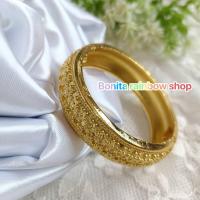 ราคา กำไลสีทอง ราคาต่อ 1 วงกำไลของเด็ก ทำไมเด็กน้อย เครื่องประดับชุดไทย กำไลเด็ก เราประดับชุดไทยสีทอง (21757539155)
