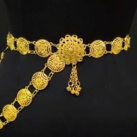 ราคา เครื่องประดับใส่ชุดไทย เข็มขัดสีทอง ใส่ชุดไทย เด็กใส่ได้ ผู้ใหญ่ก็ใส่ได้ ผ้าซิ่น 39นิ้ว (23092324149)