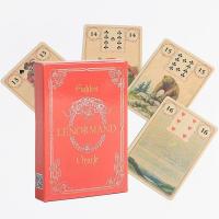 ราคา Golden Lenormand Oracle Cards Leisure Party Table Game Fortune telling Prophecy Tarot Deck (21690805876)
