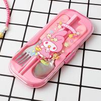 ราคา ชุดช้อนส้อมเด็ก ชุดช้อนส้อมเด็กพกพาพร้อมกล่อง25 (17893559827)