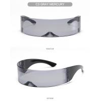 ราคา แว่นตาเอเลี่ยน แว่นตากันแดด แว่นตาเท่ๆ แว่นอวกาศ เลนส์ปรอท ป้องกันUV400 ทรงสี่เหลี่ยมผืนผ้า เทคโนโลยีโลกอนาคต แว่นตากันแดด (22811136323)