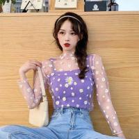 ราคา เสื้อเชิ้ตชีฟองลายดอกเดซี่เกาหลี เสื้อแขนยาวกันแดดผู้หญิง (18890545530)