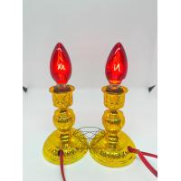 ราคา หลอดเชิงเทียนไฟฟ้า หลอดศาลเจ้า หลอดจำปา 220V 10W ประหยัดไฟ ขั้วเขี้ยว B15 มี 2 สี เหลือง และ สีแดง (20909131229)