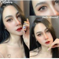 ราคา คอนแทคเลนส์ Hello Almond brown Gray Montra ขนาดบิ๊กอาย (21951827371)