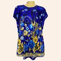ราคา เสื้อยืดใส่สบาย เสื้อสาวอวบ เสื้อคนอ้วน เสื้อลายดอก เสื้อพิมพ์ลายสวยๆ คนอ้วน ผ้ายืดใส่สบาย เสื้อผ้านุ่ม เสื้อใ (17430880750)
