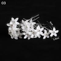 ราคา 5210A 20pcs งานแต่งงาน รัดเกล้าเจ้าสาว Barrettes กิ๊บมุกคริสตัล กิ๊บติดผมเจ้าสาว กิ๊บติดผมดอกไม้ กิ๊บติดผมรูปตัว U หูฟังเจ้าสาว (20005220337)