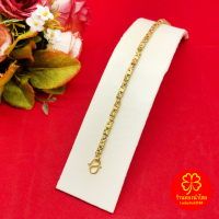 ราคา สร้อยข้อมือทองเหลืองลายปล้องอ้อย ความยาว 7 นิ้ว งานทองเหลืองแท้ งานดิบไม่ได้ชุบ ทองเหลืองโบราณ (21696230213)