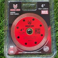 ราคา มี3ตัวเลือก แบบตรงและแบบตาข่าย ใบตัดเพชร 4 นิ้วและ7 นิ้ว หนา 1 2 มิล และ1 6มิล ใบตัดกระเบื้อง ใบตัดปูน ใบตัดคอนกรีต ยี่ห้อGOLD AXE ของแท้ ราคาถูกมาก (22647768419)